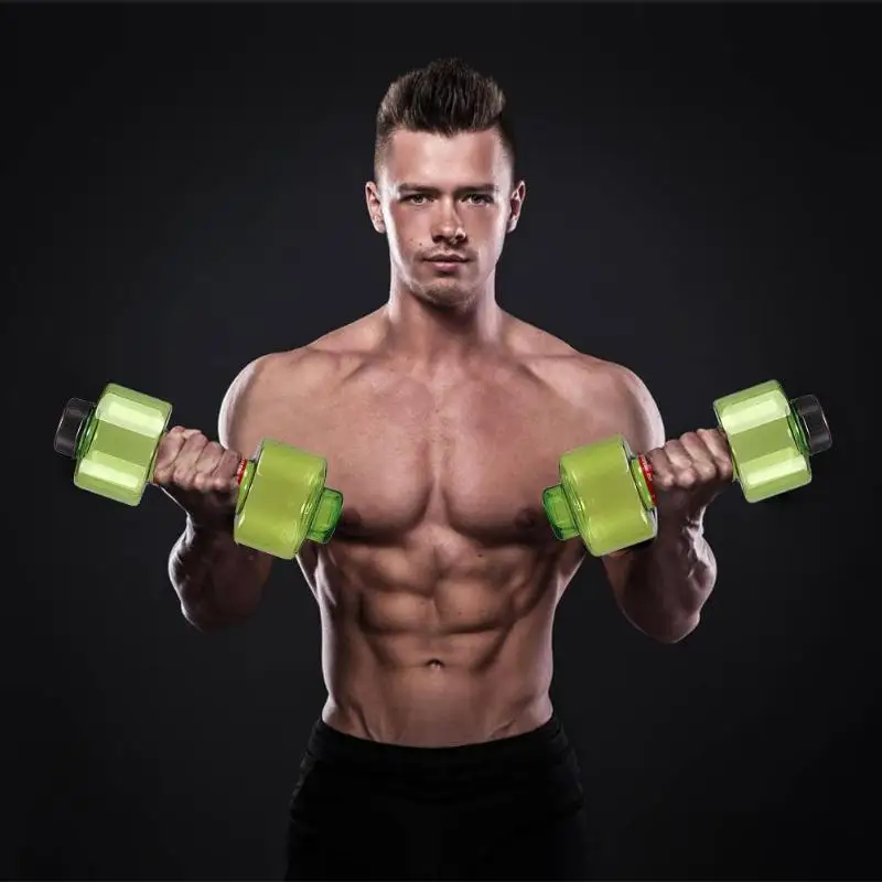 Outdoor Cycling Leakproof Water Bottle 500mL Sports Kettle Dumbbell Water Cup Withstand High and Low Temperatures Durable