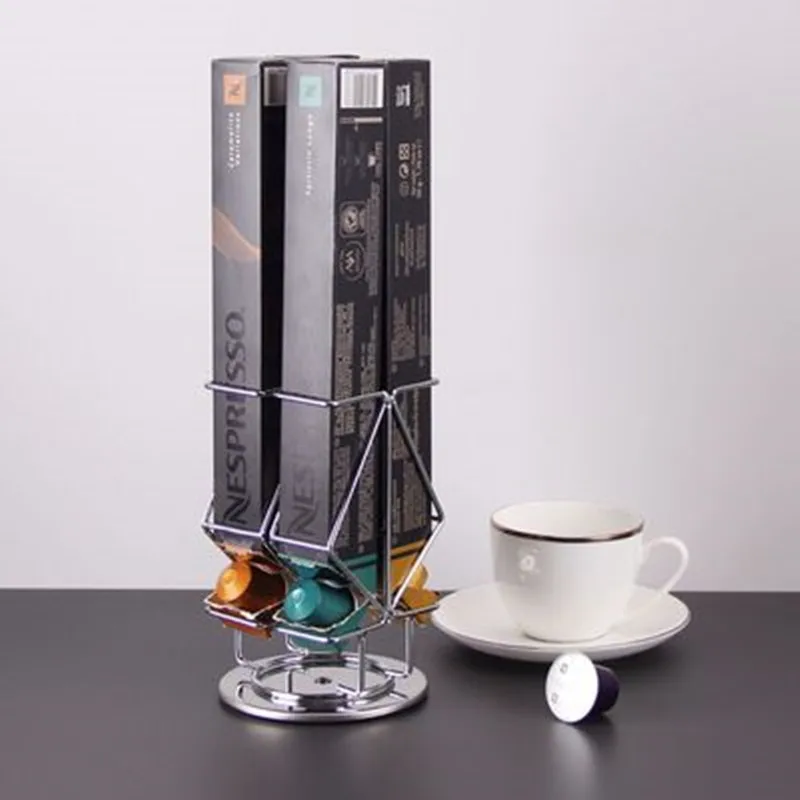 2022 Band Nespresso Coffee Capsules Holder Stand Dispensing Tower Soporte Capsulas nespresso Pods Storage Shelves | Дом и сад