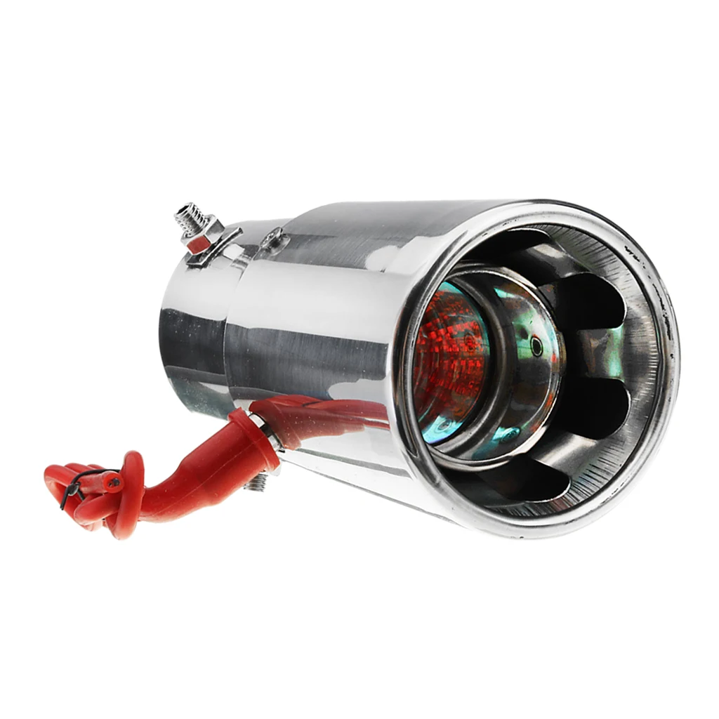 Stainless Steel Exhaust Pipe Red Light Flaming Muffler Tip 3063mm,high Temperature Resistant