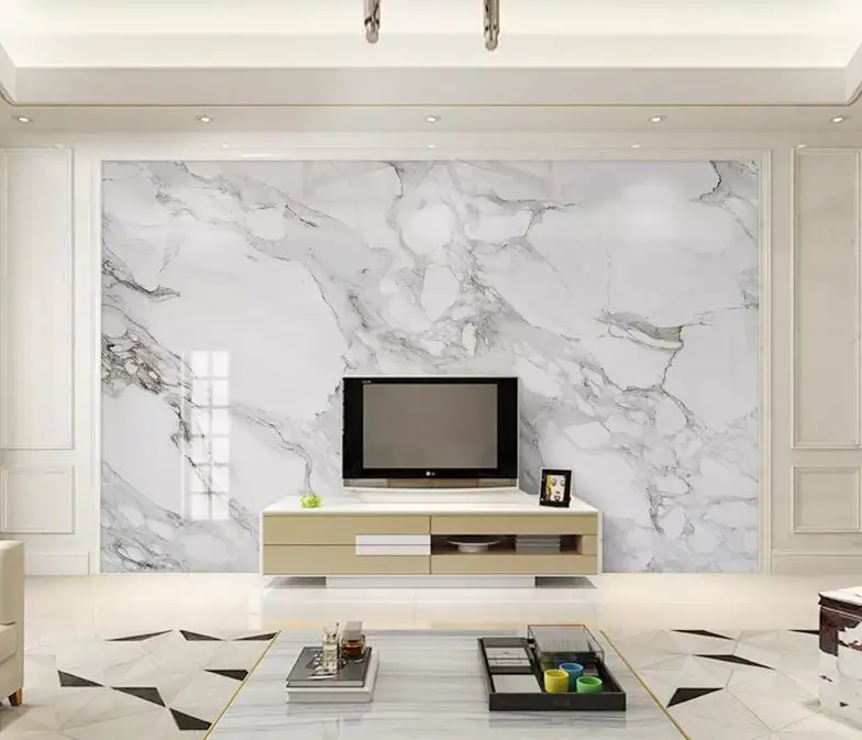 

Custom photo wallpaper 3D three-dimensional mosaic high-end silk cloth mural living room TV background wall