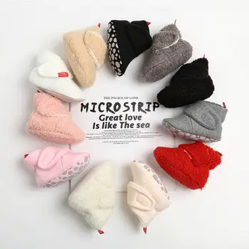 

Newborn Baby Socks Shoes Boy Girl Star Toddler First Walkers Booties Cotton Comfort Soft Anti-slip Warm Infant Crib Shoes