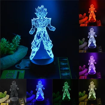 

Remote Control Dragon Ball 3D Son Goku Z Abstract Cartoon LED Touch Switch Night Light Lamp Change Table Lamp Xmas Gift