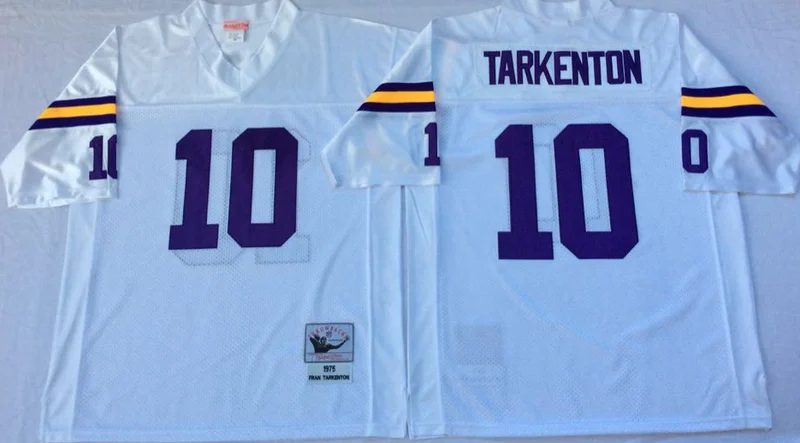 Цвет: желтый Stitiched, Minnesota s, Paul Krause, Fran Tarkenton, Alan Page, Throwback Jersey - Цвет: Цвет: желтый