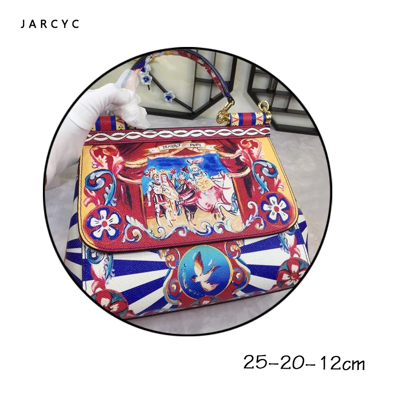 

Eight Immortals Flower Bird Pattern Luxury Brand Women Handbag Totes Bags for Women Messenger Bag Handbags Leather Top Hand Bag
