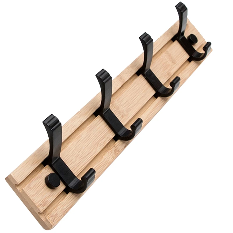 

Nordic Style Bedroom Coat Rack Clothes Hanger Hooks Closet Wooden Hat Racks Coat Hanger Wall Hook Multi-Function Storage Hook St