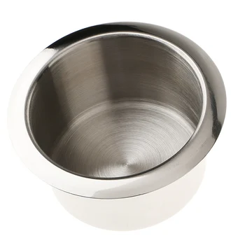 

Drink Cup Holder For RV Car Marine Boat Trailer Stainless Steel Useful Durable