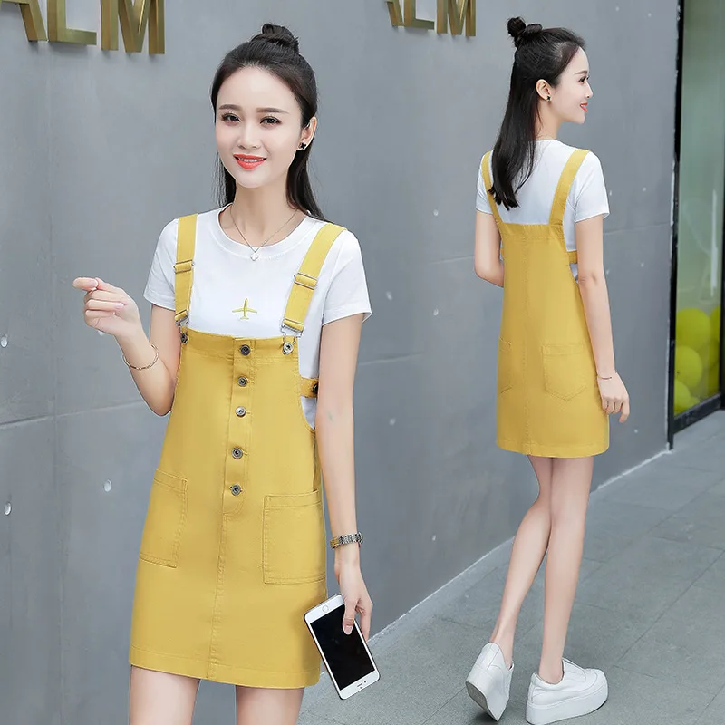 

Cowboy Strap Dress Summer Wear for Women 2019 Summer Dress New Style WOMEN'S Dress Popular Skirt Western Style Set Two-Piece Set