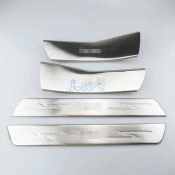 

For Jeep Grand Cherokee 2011-2018 Exterior Door Sill Protector Welcome Pedals Scuff Plate Guards BUmper Car Styling Accessories