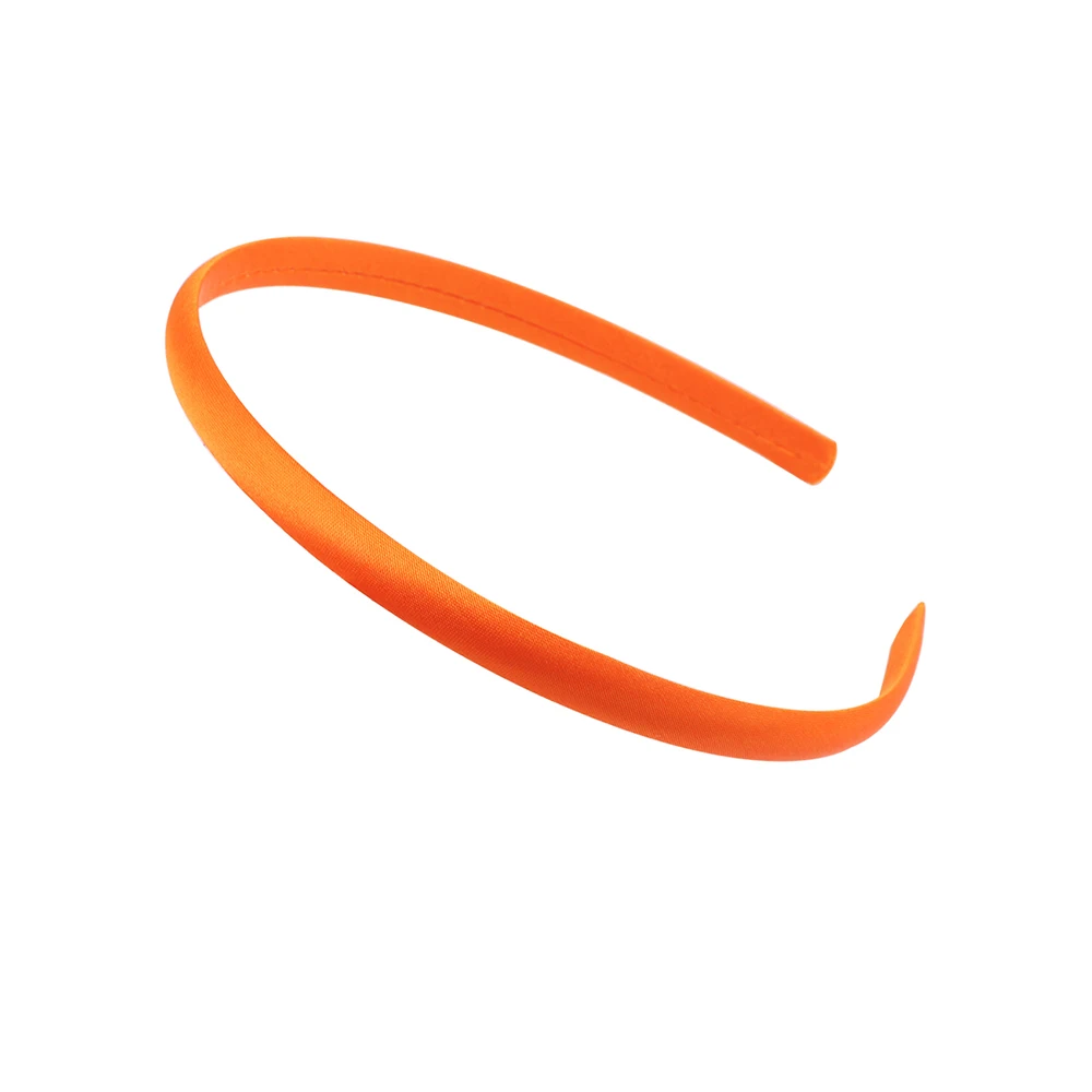 Orange headband Meimile, эластичные повязки на голову для маленьких девочек, Женские однотонные аксессуары для волос, резинки для волос с конским хвостом, резинки, карамельный стиль - Цвет: Orange headband