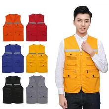 Светоотражающий сигнальный жилет безопасности рабочая одежда Reflectante Chaleco дневной ночной защитный жилет для езды на велосипеде на открытом воздухе DFZ021