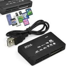 USB hepsi bir arada bellek kart okuyucu için USB harici Mini Micro SDHC SD XD MS CF TF M2 okuma ve yazma Flash bellek kart okuyucu