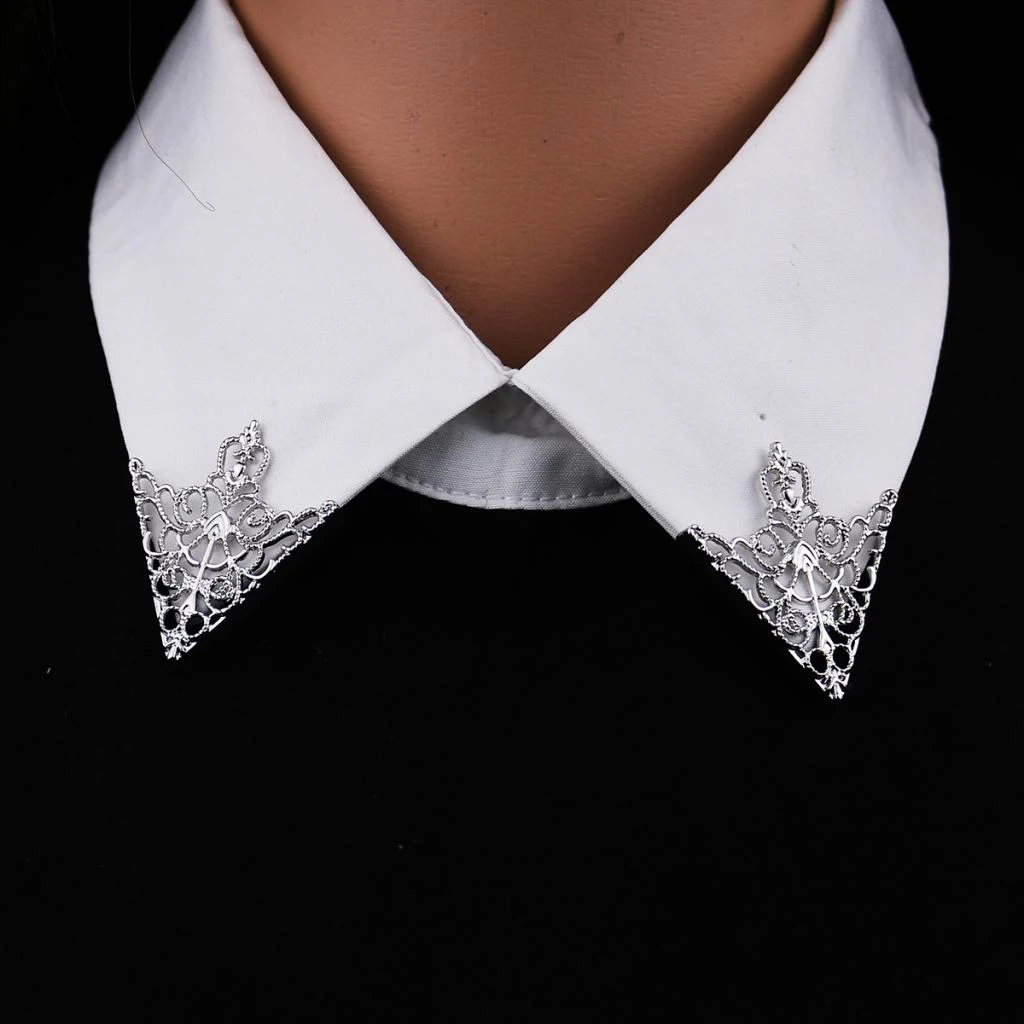 

Metal Brooch Lapel Mens Collar Pins Fashion Brooches for Suit Shirt Collar Pin Tips Dress Decoration Business Ceremony Banquet