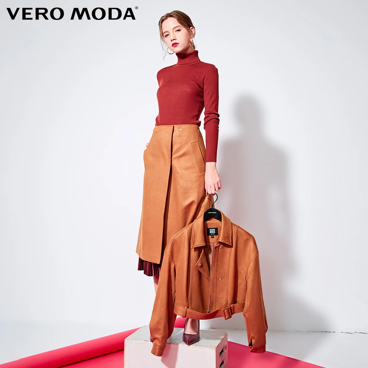 Vero Moda женский OL лацкан на шнуровке потайные пуговицы Тренч | 319109502