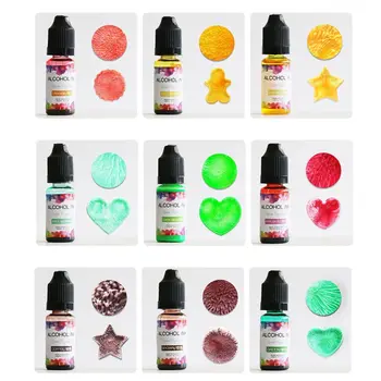

22 Colors Epoxy Pigment Liquid Colorant Dye Ink Diffusion UV Resin DIY Crafts 83XF