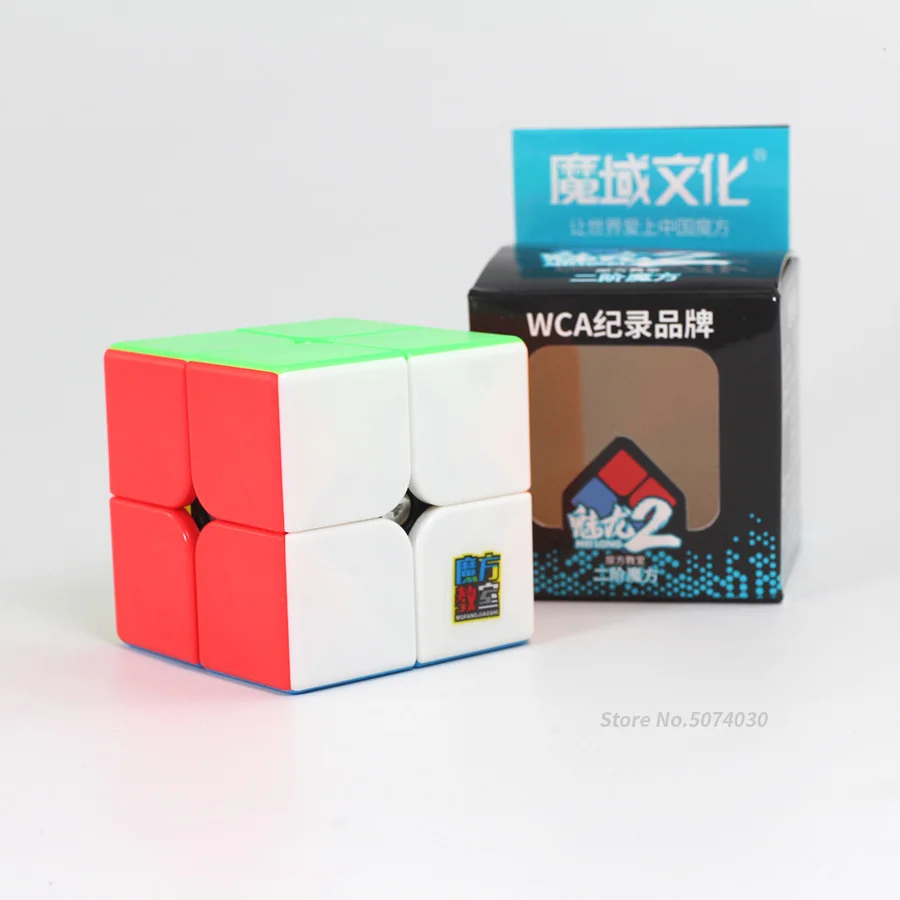 2x2x2 кубическая головоломка Moyu Meilong 2x2 Stickerless speed CubeMagic профессиональные кубики Развивающие игрушки для детей