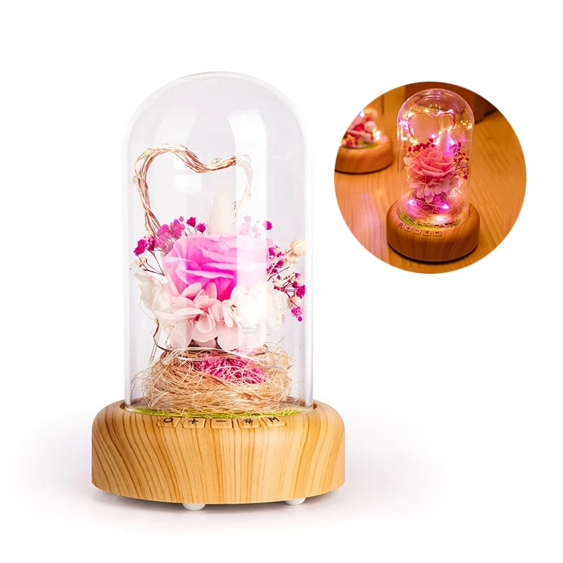 LED Night Lights Decorative Dream Home Wireless Bluetooth Speaker Table Lamp Night Light Streamer Rechargeable