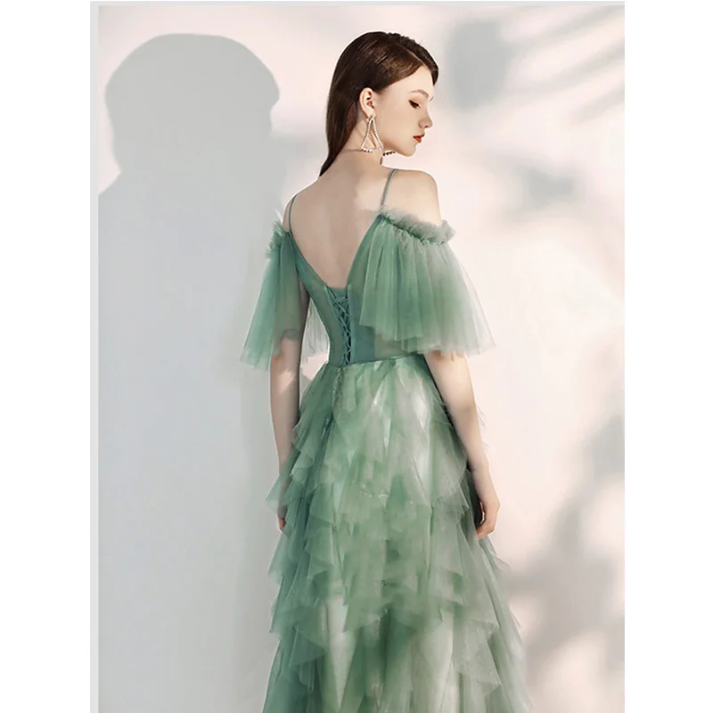 Это Yiya выпускное платье плюс размер зеленый цветочный принт спагетти ремень лодочка шеи А-силуэта платья элегантные Vestidos de gala E1096