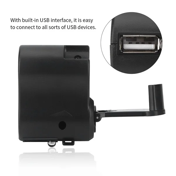 USB рукоятка ручная Динамо-машина телефон аварийное зарядное устройство для Iphone samsung Xiaomi MP4 мобильный телефон планшет блок питания для работы вне помещений