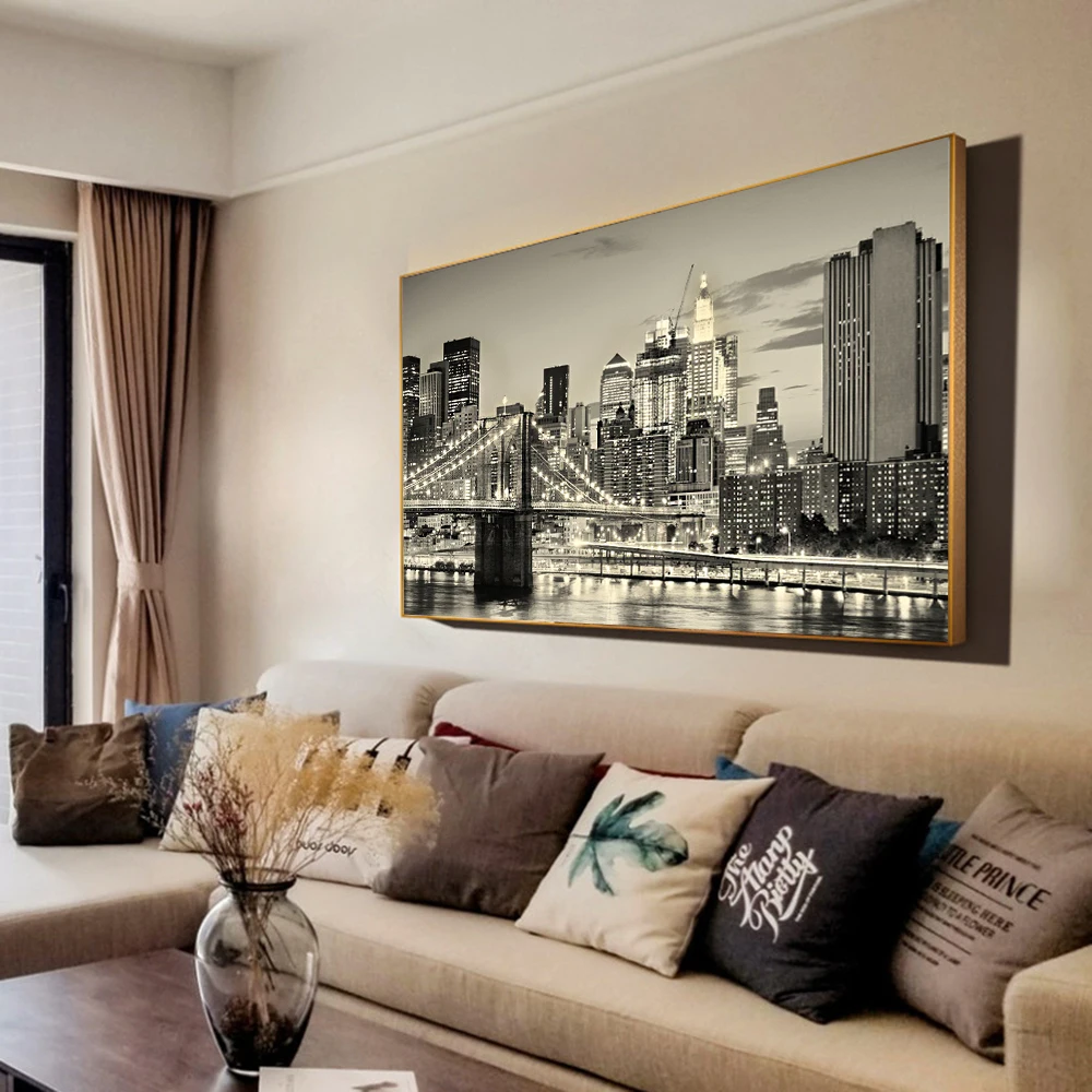 5D Diamond Painting City Night Scenery Full Square Diamond Embroidery Building Landscape Rhinestone Mosaic Wall Decor