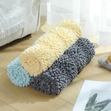 Микрофибра для ванной, шенилловый напольный коврик, мягкий внутренний моющийся коврик для ванной комнаты