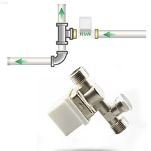 AC 220V латунь 1/" Электрический Соленоидный клапан Вода Воздух N/C нормально Закрытая вода