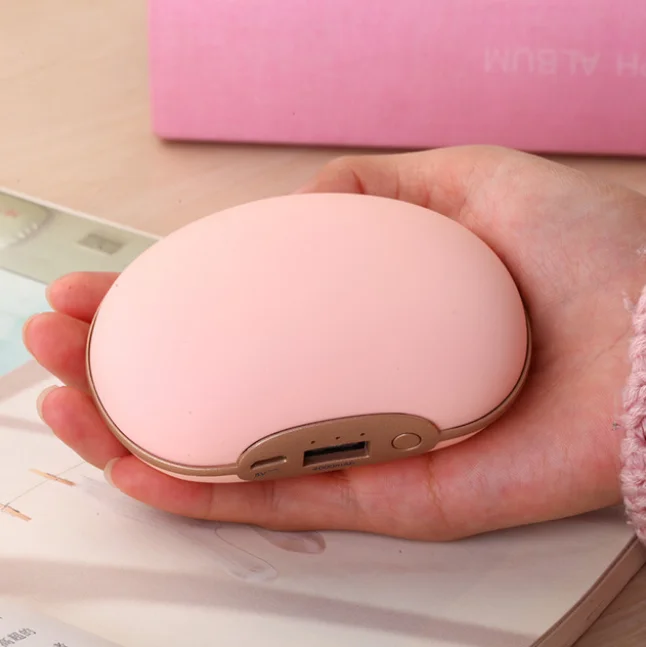 В форме булыжника мини USB мгновенная зарядка перезаряжаемая электрическая грелка для рук Зарядка сокровище двойное использование лучший подарок LF728