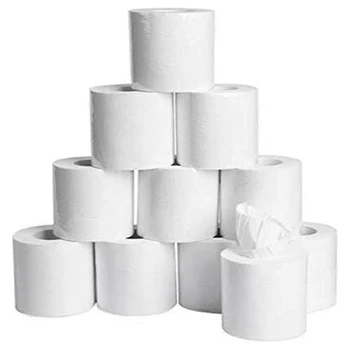 

20 Rolls Soft White Toilet Paper, Family Rolls Paper,4-Layers Toilet Tissue,Gentle Bath Tissue Paper Towel