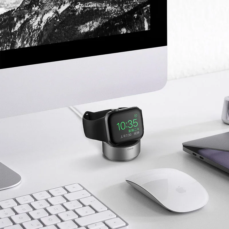 Xiaomi iQunix конфеты для Apple Watch алюминиевая основа оболочки вертикальное размещение нескользящий силикон
