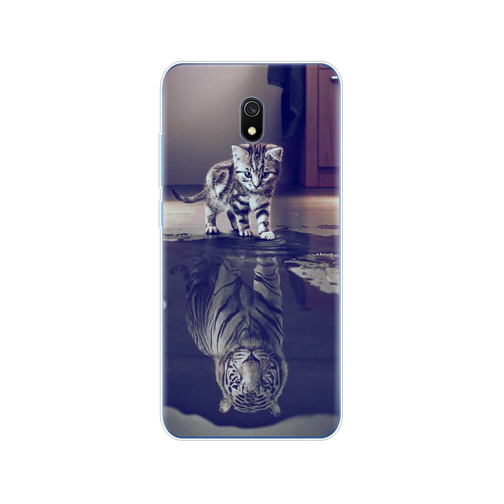 34340 Чехол для xiaomi redmi 8a, силиконовый мягкий чехол из ТПУ, задняя крышка для redmi 8a, бампер hongmi 8a, чехол, противоударный, милый, черный - Цвет: 34340