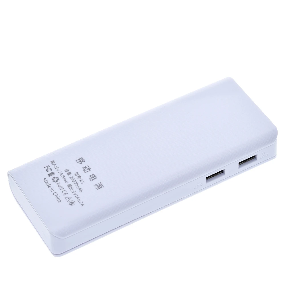 Горячая Распродажа 5v Dual Usb 5x18650 Внешний аккумулятор зарядное устройство для мобильного телефона Diy чехол для смартфона MP3 зарядка