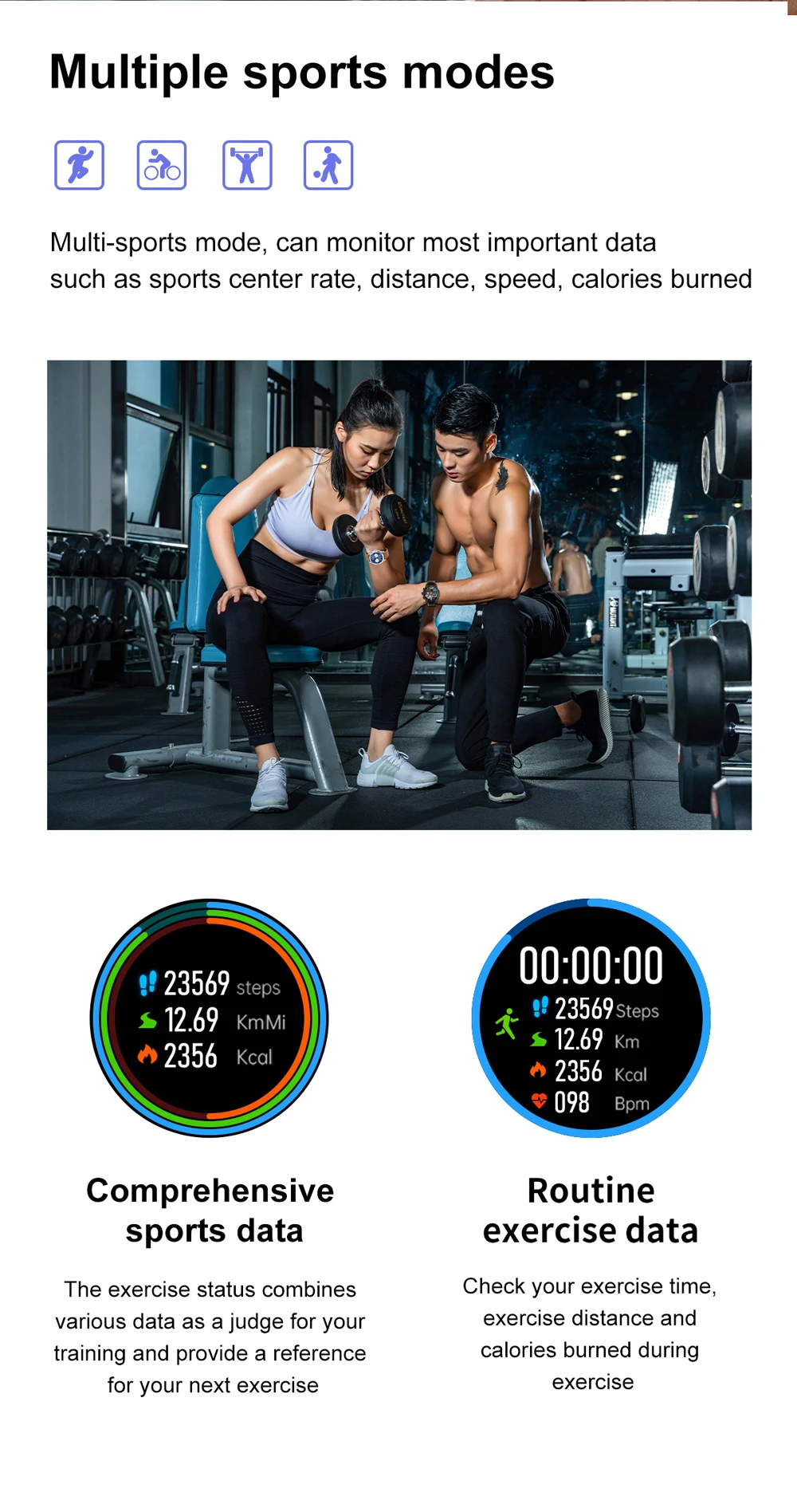 botão rotativo ecg smartwatch jogar música longa vida da bateria