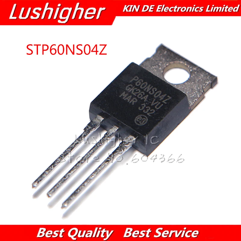 5 шт. STP60NS04Z TO-220 P60NS04Z P60NS04 TO220 60A 40 в STP60NS04 STP60NS04ZB | Электронные компоненты и