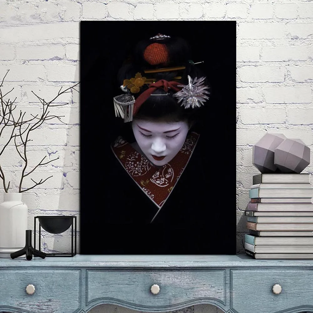 

Retro Japanese Kimono Canvas Painting Prints and Posters Modern Home Decor Wall Art Pictures Poster Decoration for Living Room