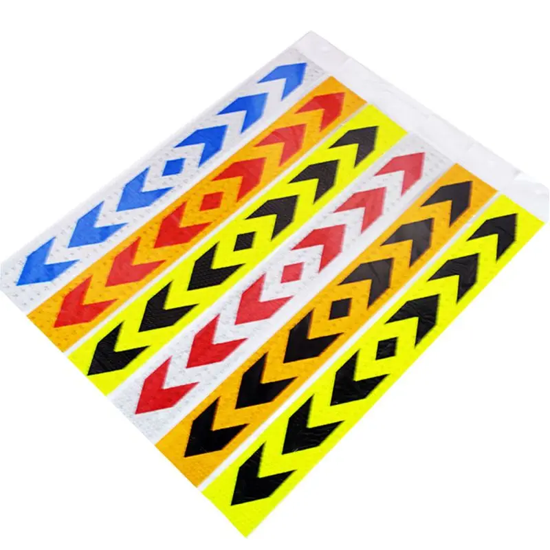 Cinta reflectante de señales advertencia seguridad PP, adhesivo fuerte impermeable de alta visibilidad para camiones, coches y motocicletas, 2 uds.