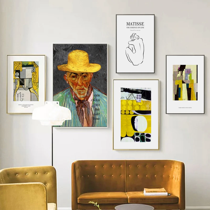 

Vintage Abstract Figure Matisse Canvas Painting Europe Wall Art Prints Posters Picture Gallery Living Room Interior Home Decor