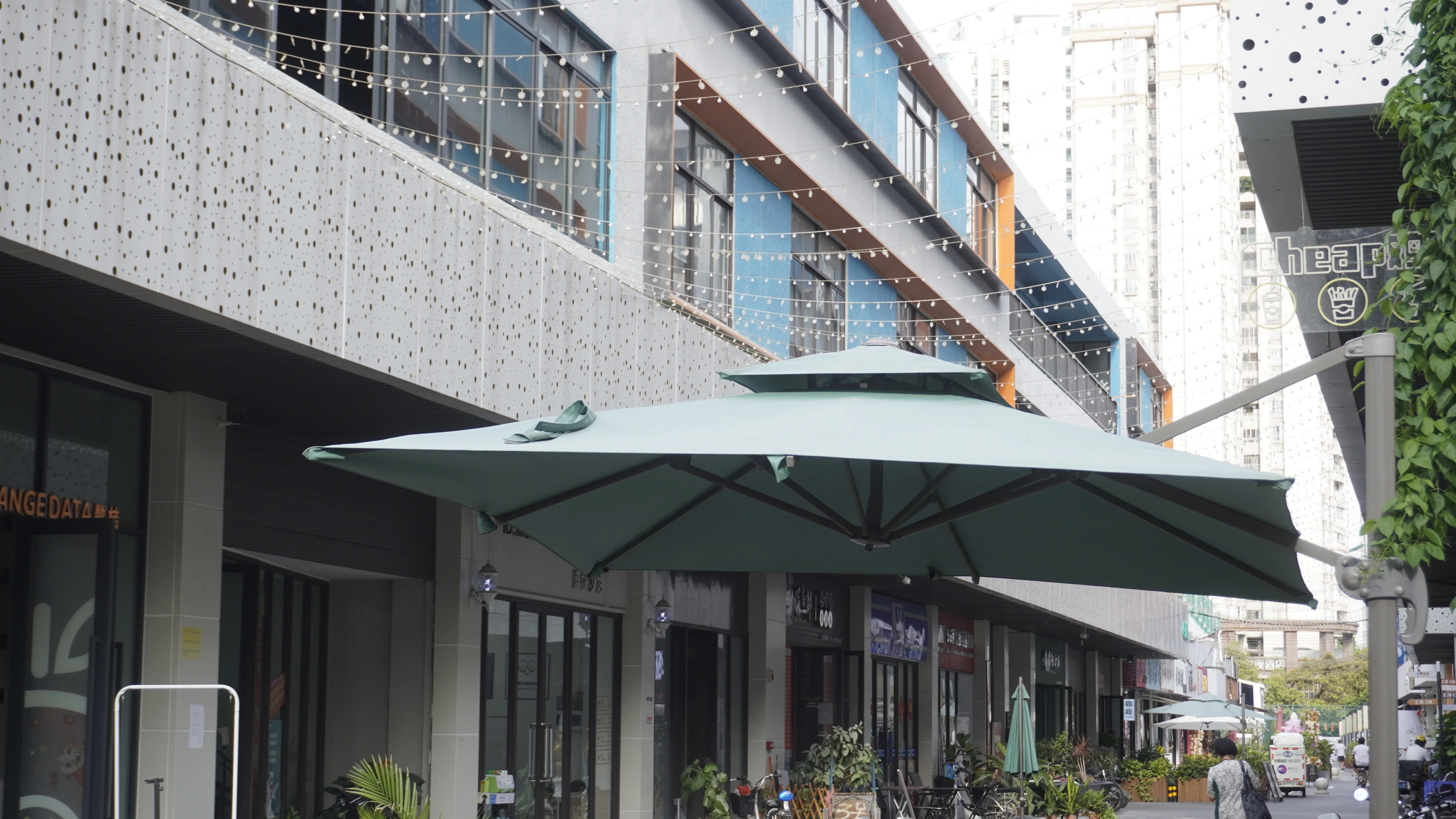 Patio Umbrella Canopy Replacement 3mx3m Square Garden Umbrella Replacement Canopy Two Layers Fabric Patio Parts