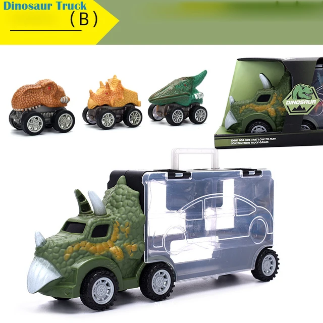 Caminhão De Brinquedo De Plataforma Transporta Um Dinossauro. Conceito De  Entrega E Transporte Globais De Carga Em Excesso. Pastel Foto de Stock -  Imagem de dinossauro, entrega: 223810018