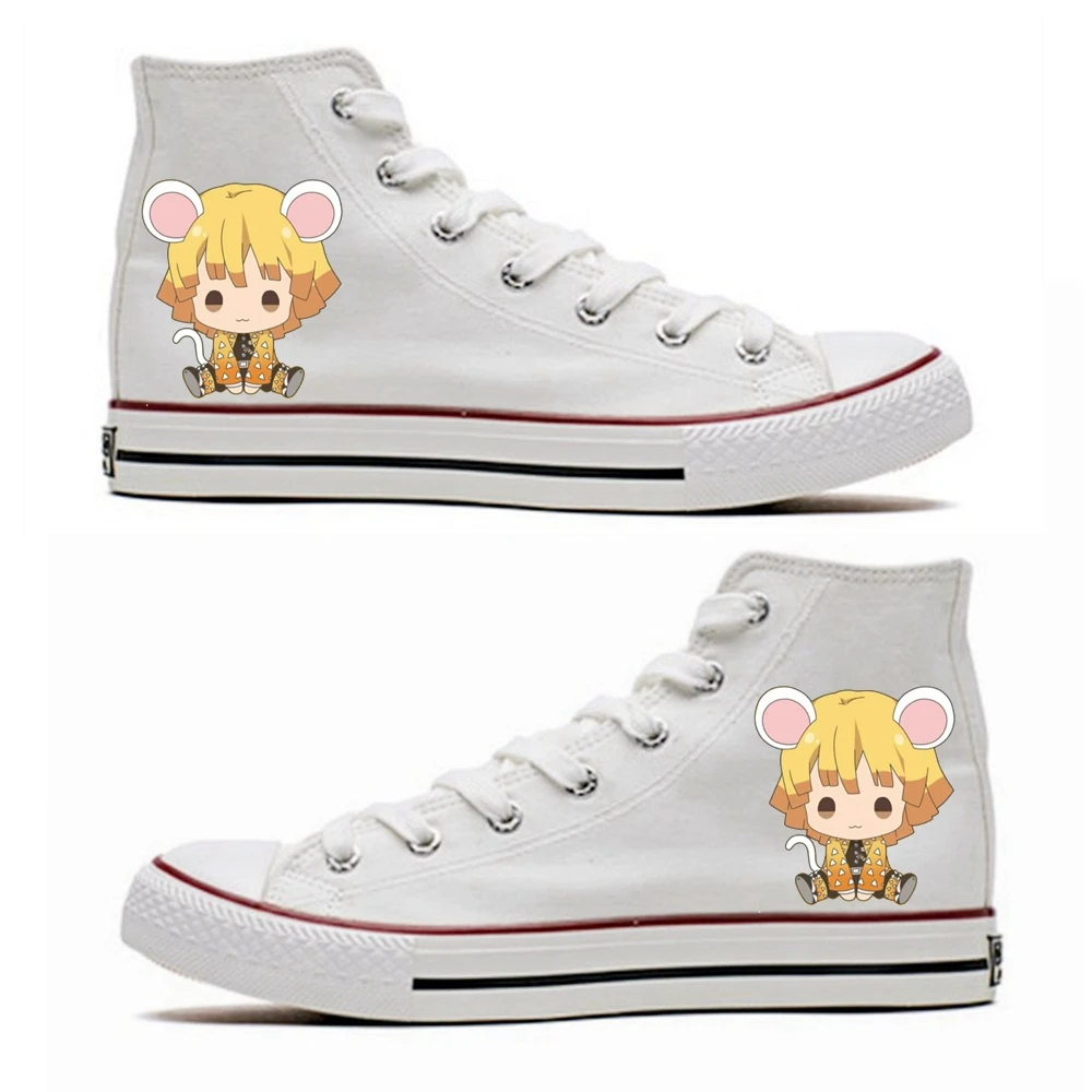 

NEW 2 Color Demon Slayer Agatsuma Zenitsu Cosplay Canvas Shoes Women Men Teens Sports Shoes Daily Casual Outdoor Travel Shoes