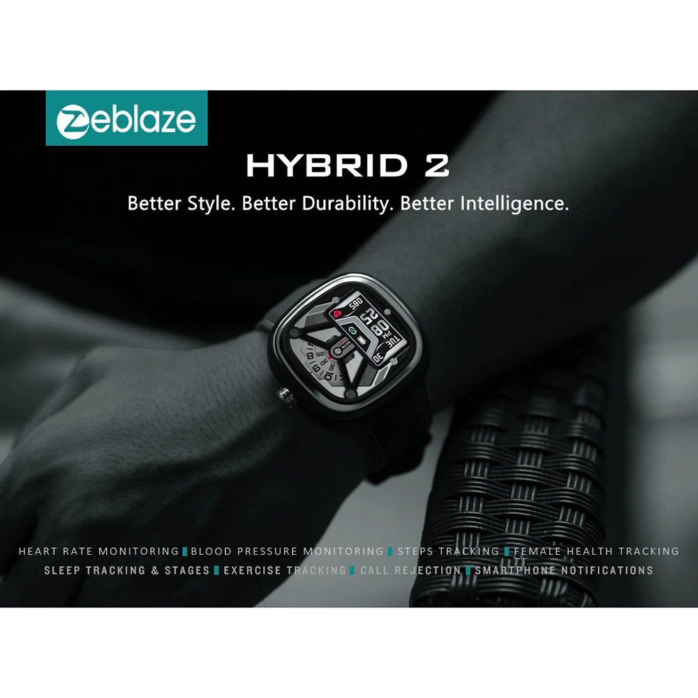 Zeblaze HYBRID 2 Смарт-часы с двумя режимами BT 4,0, женские спортивные часы для отслеживания сердечного ритма, 5 АТМ, водонепроницаемые 0,96 дюймовые Смарт-часы с экраном