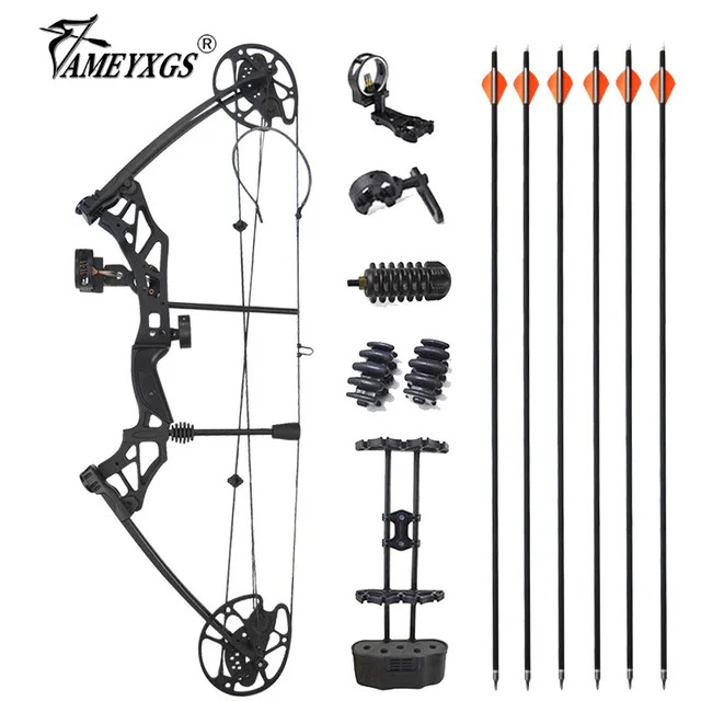 US $173.11 Archery Compound 70lbs 320FPS Hunting Fishing Pully With Spine Carbo