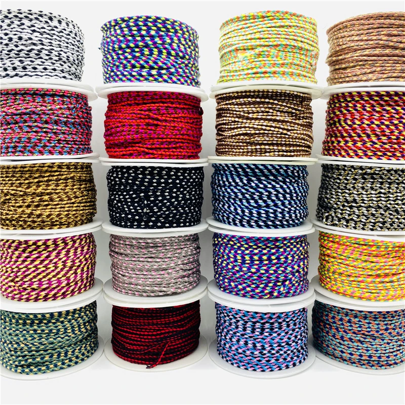 5yards/Lot 2.5mm Cotton Cord Rope Chinese Knot Macrame For Jewelry Making Shamballa Bracelet | Украшения и аксессуары