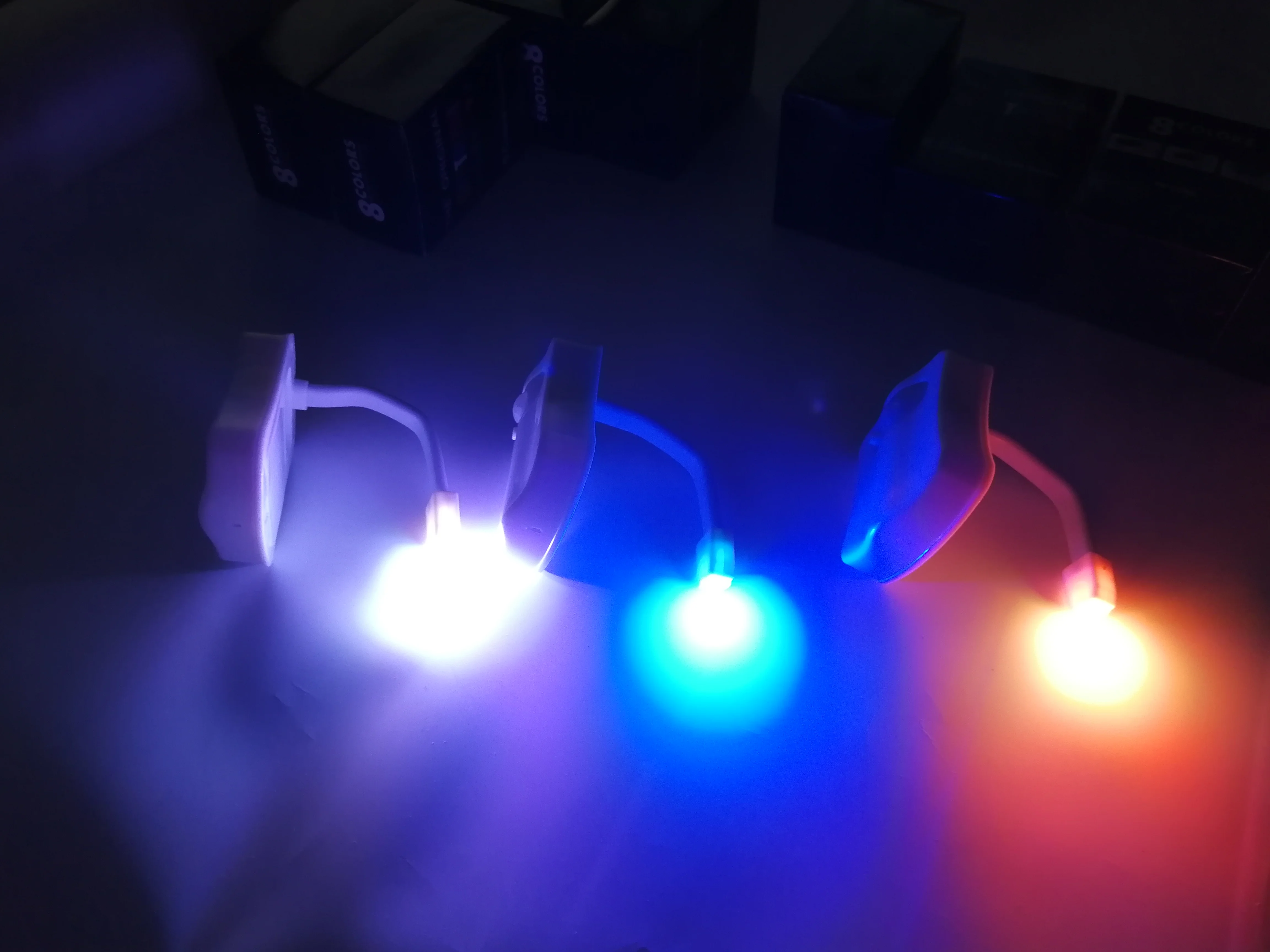LED Night Light PIR Motion Sensor 8 Colors Automatic Change Toilet Light