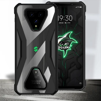 

Xiaomi Black Shark 3/3 Pro TPU Case Bumper Silicone Clear PC Back Shark Compatible Military Grade Drop Protection Shockproof
