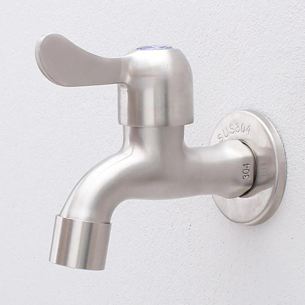 

DishyKooker 304 Stainless Steel Quick Opening Ceramic Core Faucet for Washing Machine Mop Pool