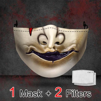 

Christmas Masks Kids Adult Cosplay Masks Halloween Reusable Washable Mask Dust-proof Face Mask Respirator Pattern Mascarilla