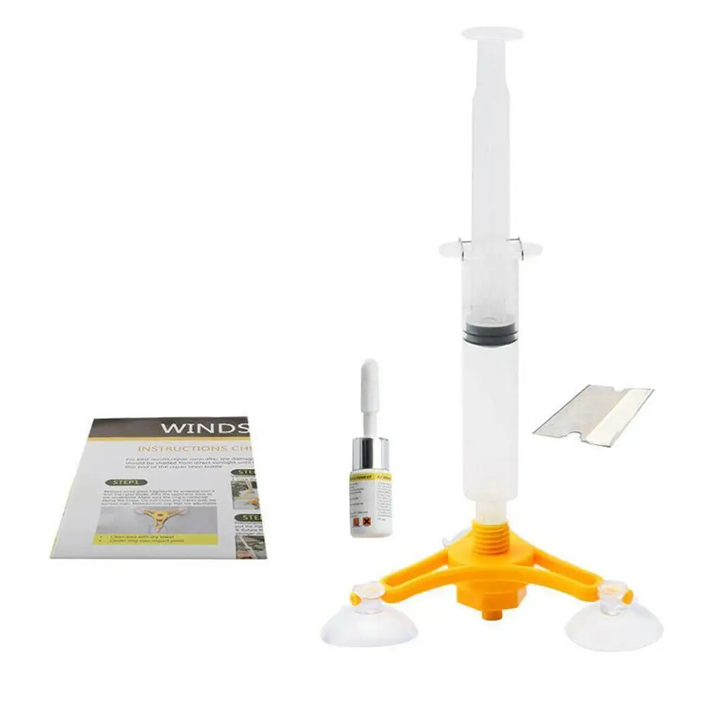 Professionelle Universal Fahrzeug Windschutz Wiprofndschutz Schnell Glas Auto Kit Werkzeug Glas Reparatur Riss Kit Fix Repa J9L1