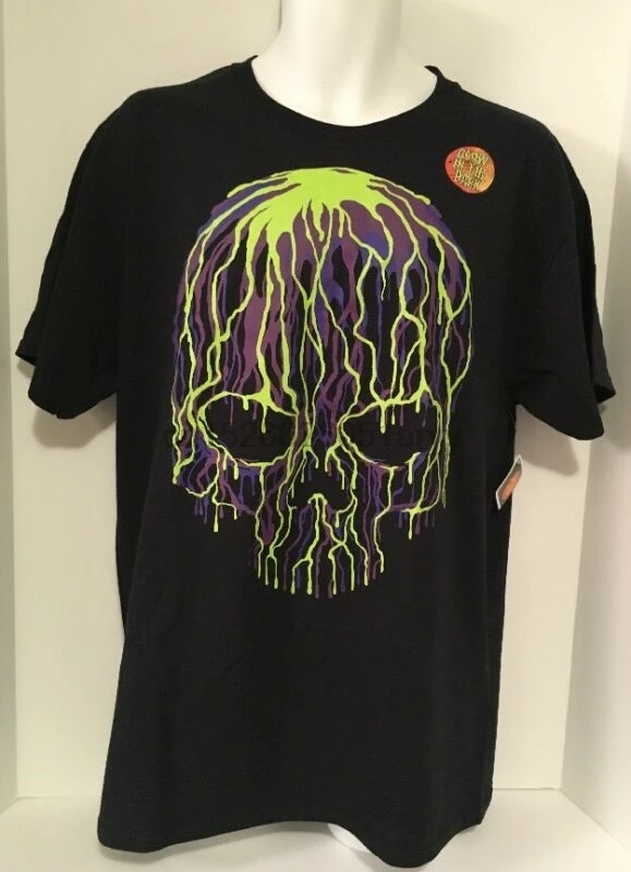 Melting Skull Fruit Of The Loom Mens 