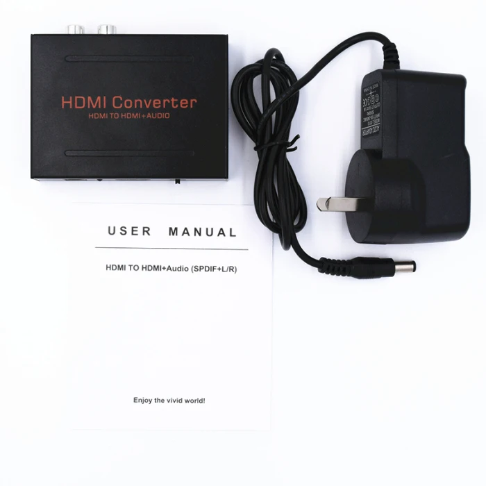 1080P HDMI к HDMI Оптический SPDIF RCA L/R аудио преобразователь SP99