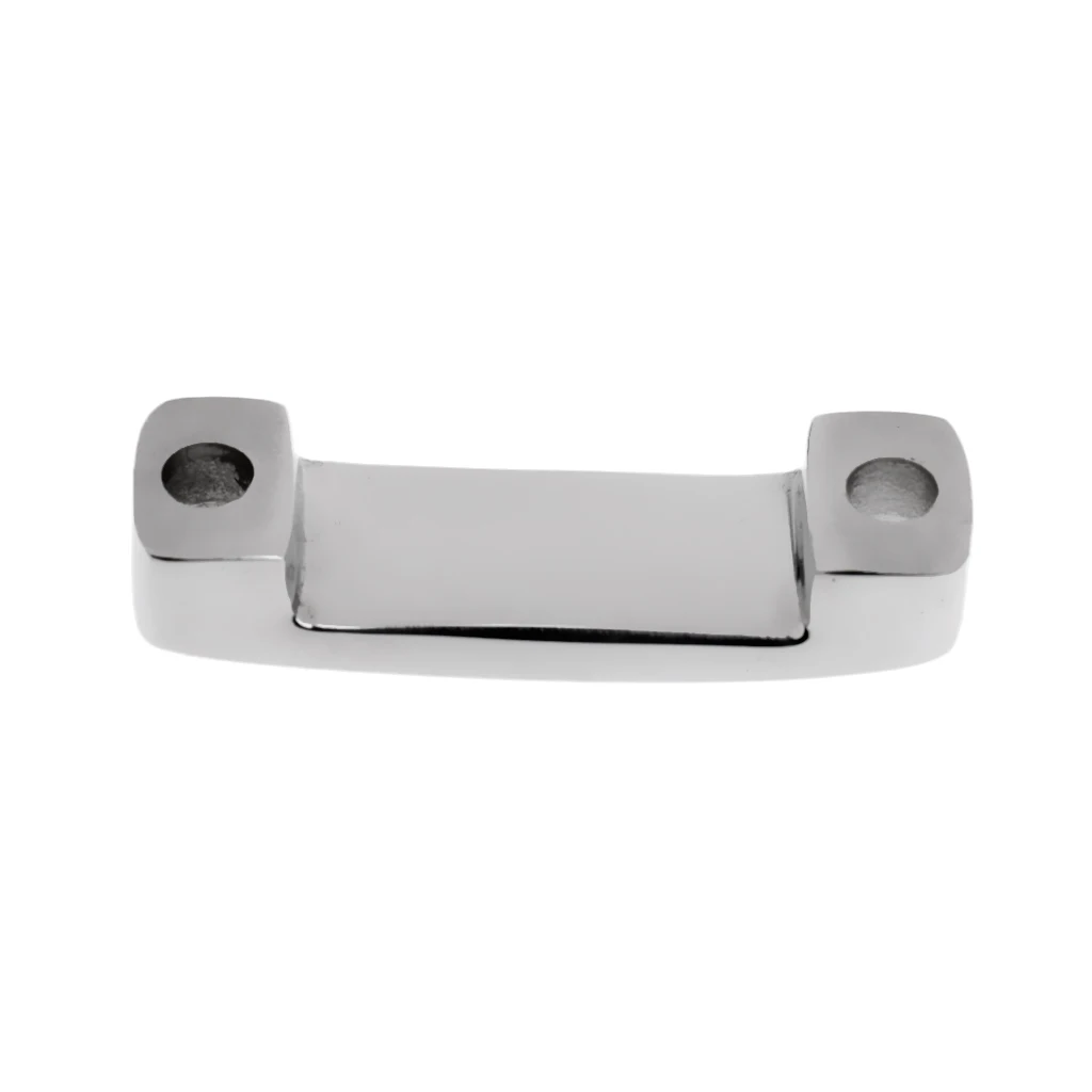 4 Pack 48mm Polished Bridge 316 Stainless Steel Footmans Loop Anchor Kit for Boat Kayak (Silver)