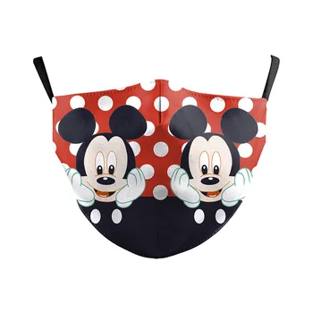 

Cartoon Mouth Muffle Adult Cute Mouse Print Washable Mask Reusable Dustproof Cover PM2.5 Filter Outddoor Mask
